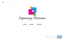 Tablet Screenshot of esperanzamansion.com
